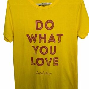 Dutch Bros Women’s LARGE yellow RARE “Do What You Love” So cute!! DB 1992